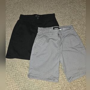 RSQ Boys Black and Gray Chino Shorts Size 10